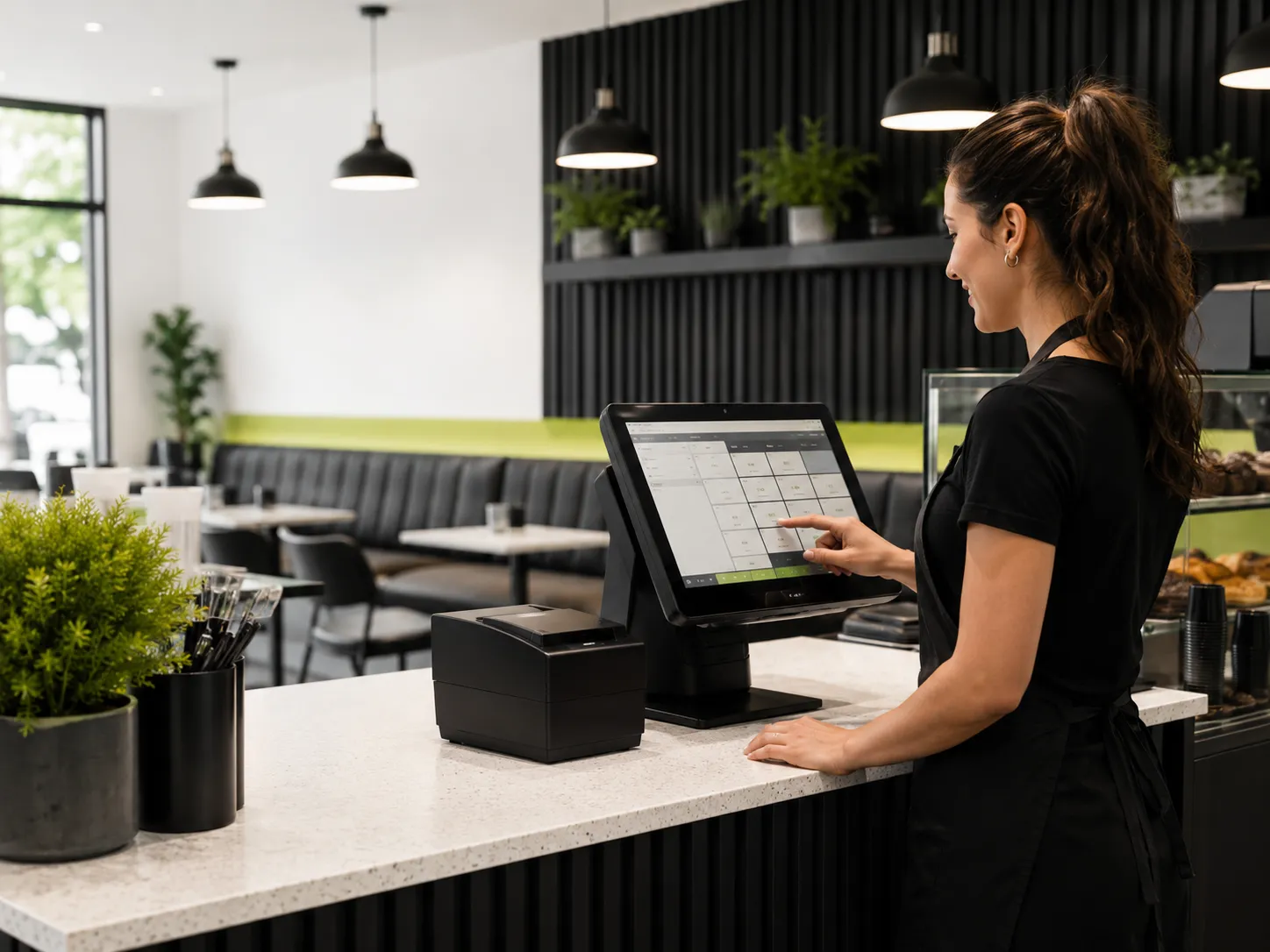 Plemmo EPOS touchscreen terminal used by UK retail and hospitality businesses