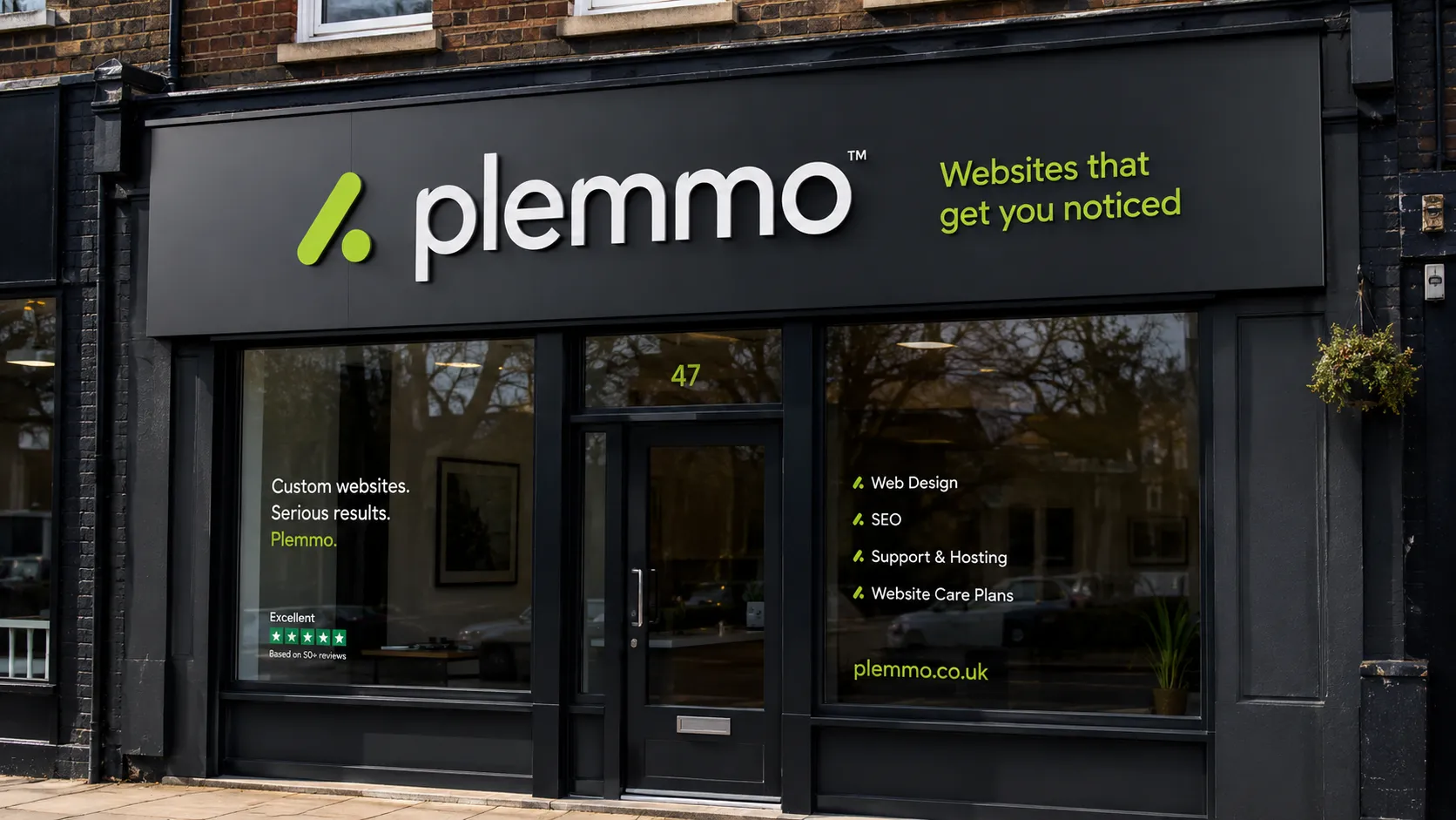 Custom shopfront signage